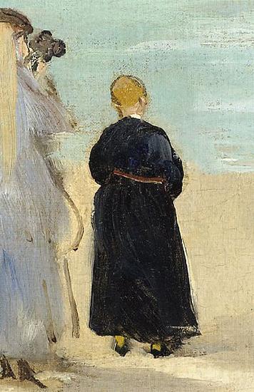 Edouard Manet Sur la plage de Boulogne Spain oil painting art